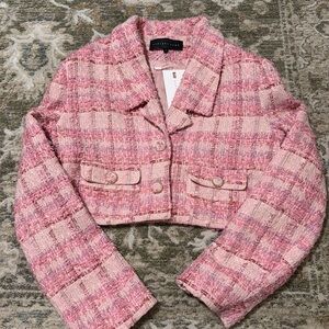Endless Rose Cropped Tweed Blazer